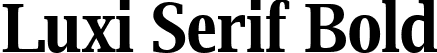 Luxi Serif Bold font - luxirb.ttf