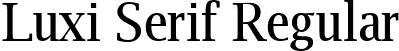 Luxi Serif Regular font - luxirr.ttf