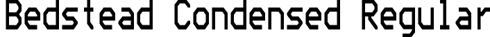 Bedstead Condensed Regular font - bedstead-condensed.otf