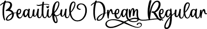 Beautiful Dream Regular font - Beautiful Dream.otf