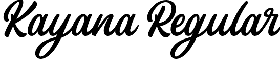 Kayana Regular font - Kayana-demo.otf