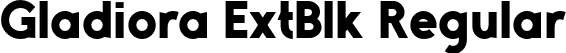 Gladiora ExtBlk Regular font - GladioraDemo-ExtraBlack.otf