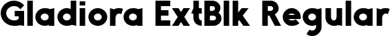 Gladiora ExtBlk Regular font - GladioraDemo-ExtraBlack.ttf