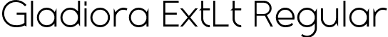 Gladiora ExtLt Regular font - GladioraDemo-ExtraLight.otf