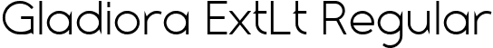 Gladiora ExtLt Regular font - GladioraDemo-ExtraLight.ttf