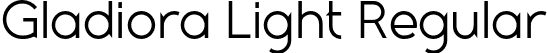 Gladiora Light Regular font - GladioraDemo-Light.otf