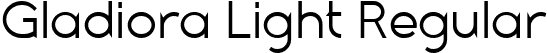 Gladiora Light Regular font - GladioraDemo-Light.ttf