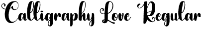 Calligraphy Love Regular font - CalligraphyLove.otf
