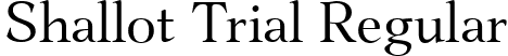 Shallot Trial Regular font - ShallotTrial-Regular.ttf