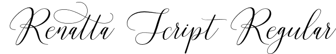 Renatta Script Regular font - Renatta Script.otf