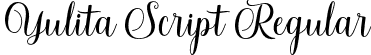 Yulita Script Regular font - Yulita Script.otf