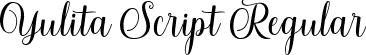 Yulita Script Regular font - Yulita Script.ttf