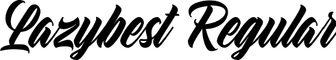 Lazybest Regular font - Lazybest - PERSONAL USE ONLY.ttf
