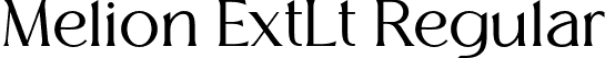 Melion ExtLt Regular font - Melion-ExtraLight.otf