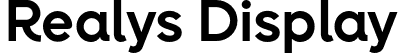 Realys Display font - Realys.otf