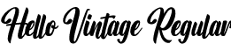 Hello Vintage Regular font - HelloVintage.otf