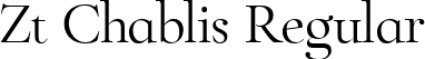 Zt Chablis Regular font - ZtChablis-Regular.ttf