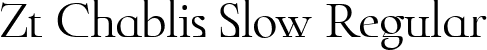 Zt Chablis Slow Regular font - ZtChablis-Slow.ttf