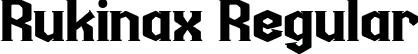 Rukinax Regular font - Rukinaxpersonaluse.otf