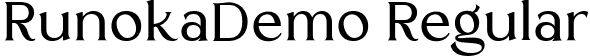 RunokaDemo Regular font - Runoka_DEMO.ttf