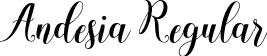 Andesia Regular font - Andesia.otf