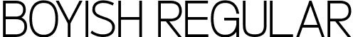 Boyish Regular font - Boyish.ttf