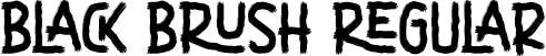 Black Brush Regular font - Black Brush.ttf