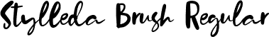 Stylleda Brush Regular font - Stylleda Brush.otf