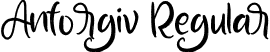 Anforgiv Regular font - Anforgiv Free Trial.ttf