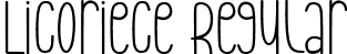 Licoriece Regular font - Licorice.ttf