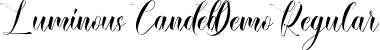 Luminous Canded Demo Regular font - LuminousCandedDemoRegular.ttf