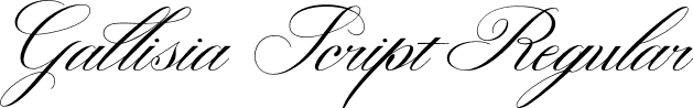 Gallisia Script Regular font - Gallisia Script.otf