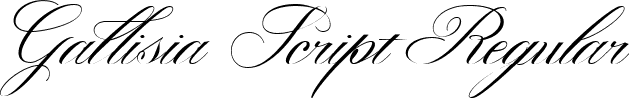 Gallisia Script Regular font - Gallisia Script.ttf