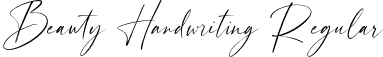 Beauty Handwriting Regular font - BeautyHandwriting-Regular.otf