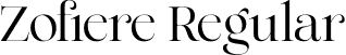 Zofiere Regular font - Zofiere.otf