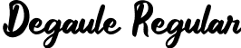 Degaule Regular font - Degaule.ttf