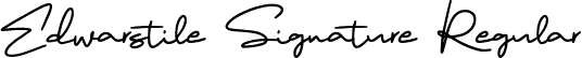 Edwarstile Signature Regular font - Edwarstile Signature.otf