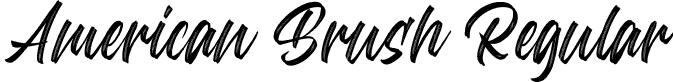 American Brush Regular font - AmericanBrushRegular-YzR2a.ttf