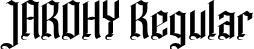 JAROHY Regular font - JAROHYPersonal use.otf