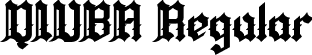QIUBA Regular font - QIUBApersonal use.otf