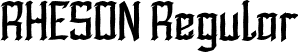 RHESON Regular font - RHESONPersonaluse.otf