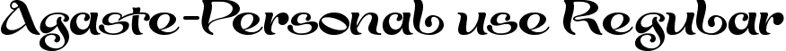 Agaste-Personal use Regular font - Agaste.ttf