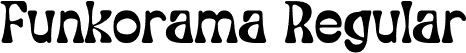 Funkorama Regular font - Funkorama.otf