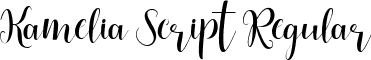 Kamelia Script Regular font - otf ka.ttf