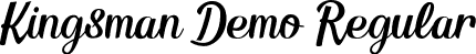 Kingsman Demo Regular font - Kingsman Demo.ttf