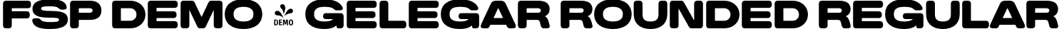 FSP DEMO - Gelegar Rounded Regular font - fontspring-demo-gelegar-rounded.otf