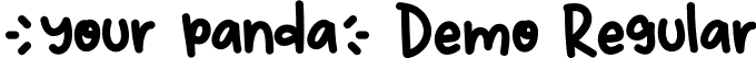 Your Panda Demo Regular font - YourPandaDemoRegular.ttf