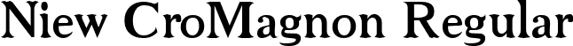 Niew CroMagnon Regular font - Niew CroMagnon.ttf