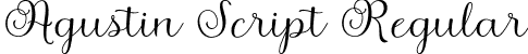 Agustin Script Regular font - AgustinScript.otf