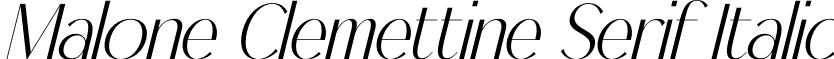 Malone Clemettine Serif Italic font - Malone-Clemettine-Serif-Italic.otf